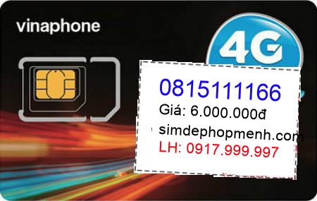 sim điện thoại 0815111166